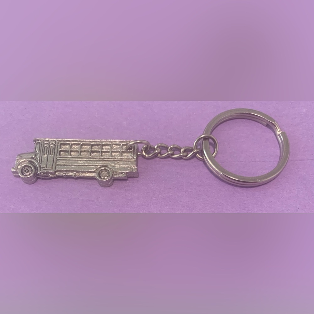 Source Unknown School Bus Keychain